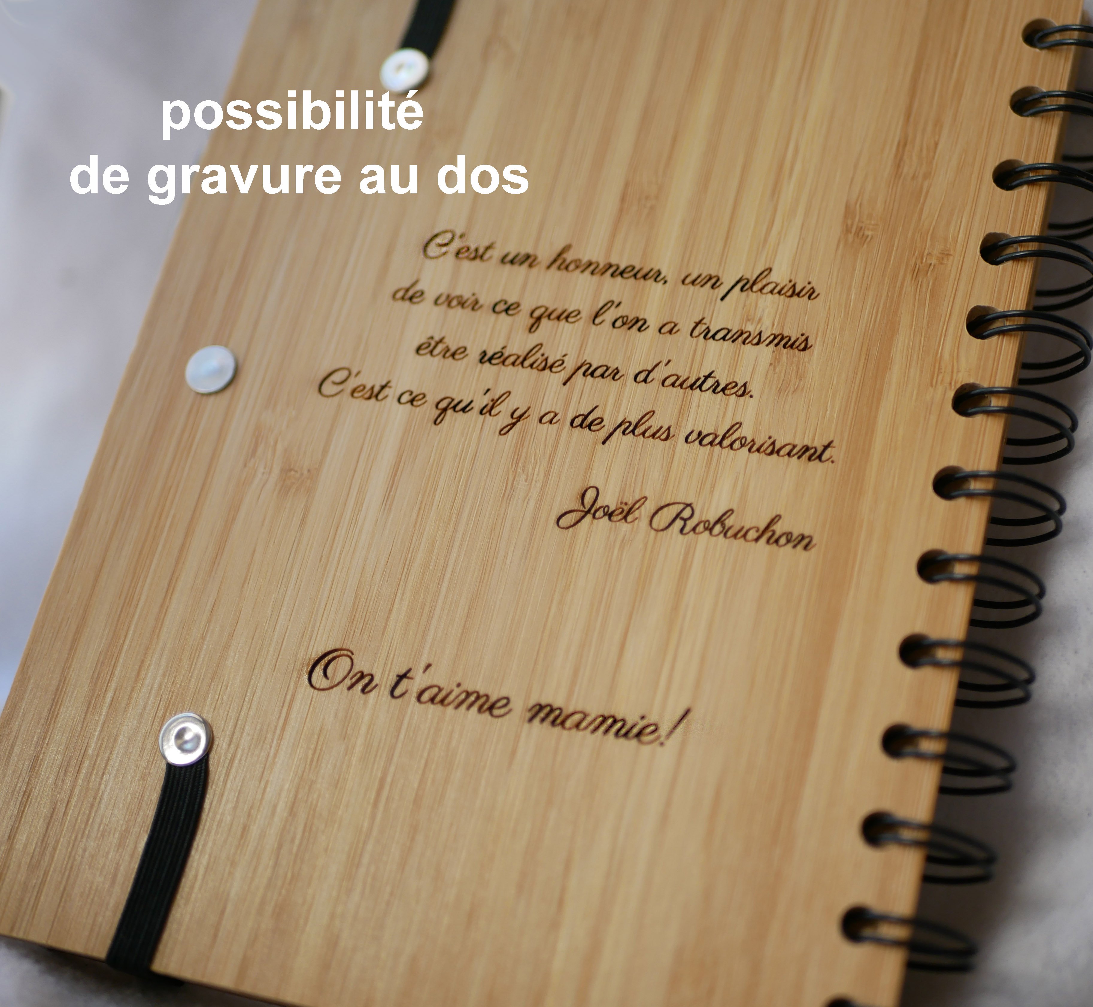 Tr&aelig; notesbog K&oslash;kkenopskrifter til personlig tilpasning