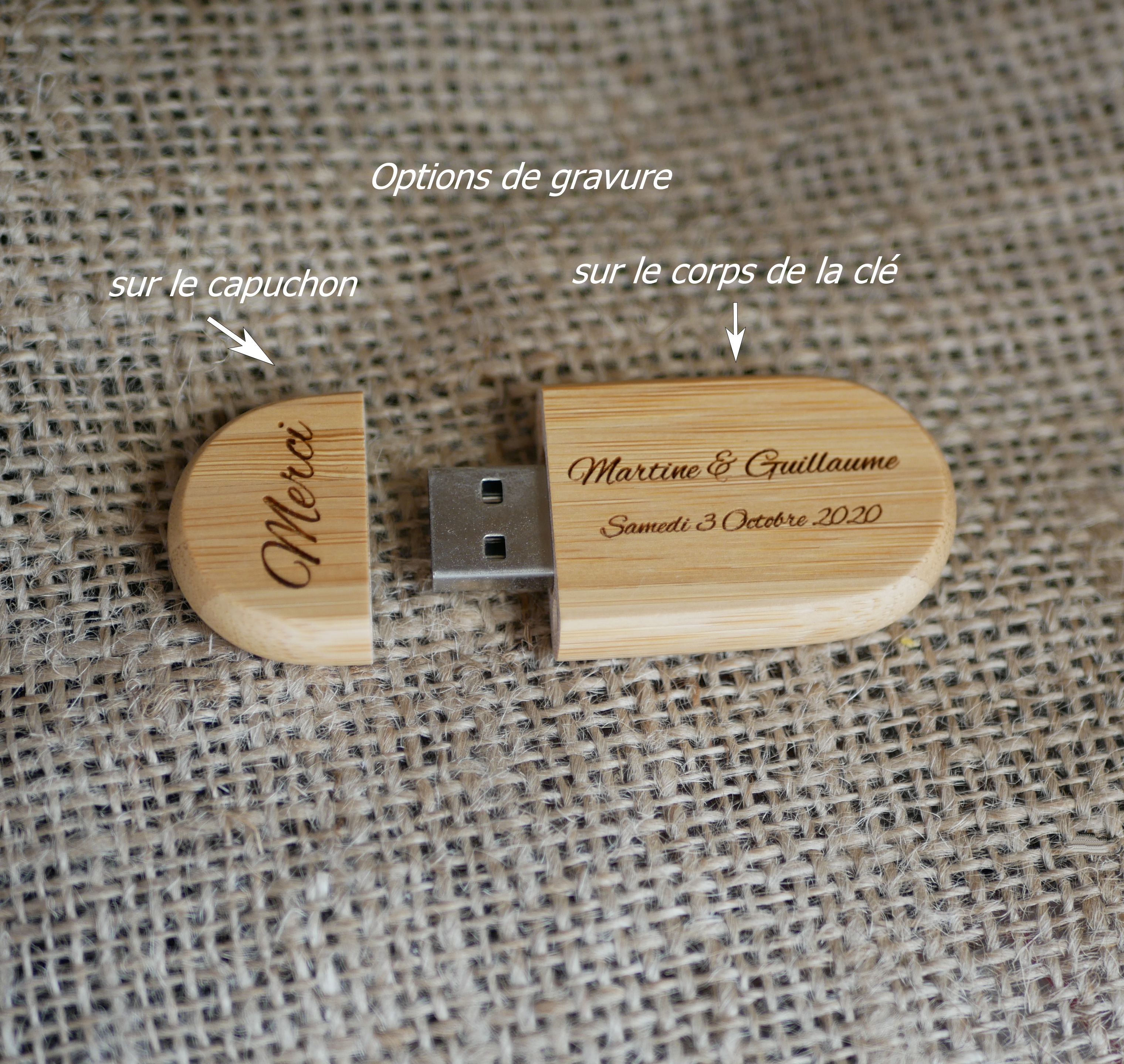 32 GB 3.0 USB-nøgle i lyst ahorntræ