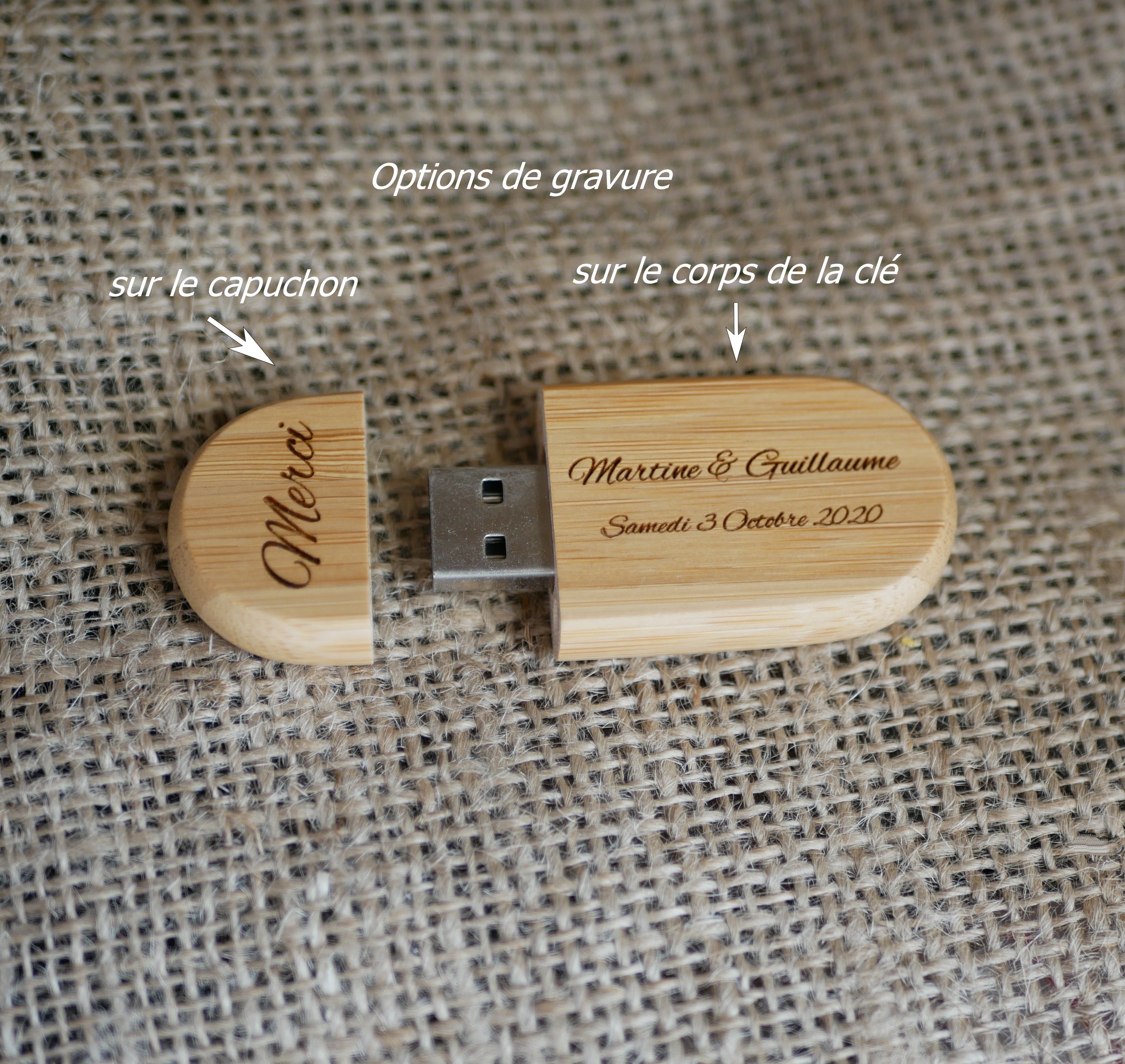 32 GB 3.0 USB-nøgle i lyst ahorntræ