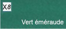 X8- Smaragdgrøn (satin)